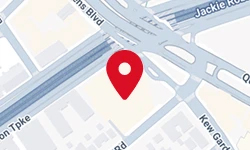 Map to the Queens office